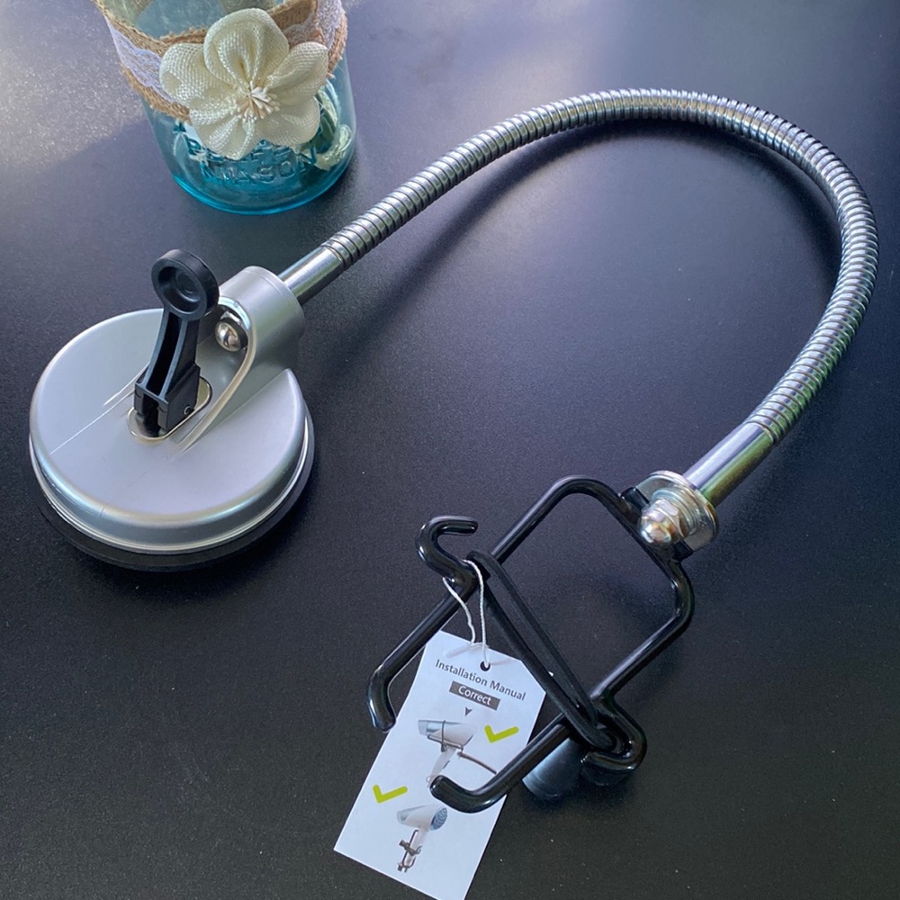Hands Free Blow Dryer Holder Countertop